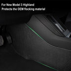 Model 3 Highland 2024+ Center Console Side Anti-Kick Mats Dust Resistant Protector Cover for Tesla