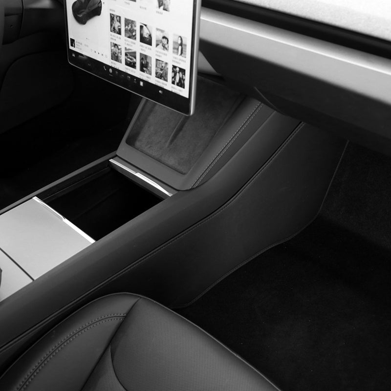 Model 3 Highland 2024+ Center Console Side Anti-Kick Mats Dust Resistant Protector Cover for Tesla