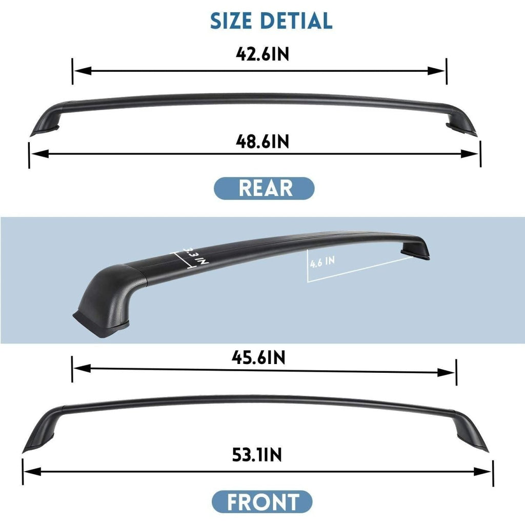 Model 3 & Model Y Aluminum Roof Rack Cargo Cross Bars (Set of 2) for Tesla (2017+)