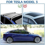 Model 3 & Model Y Aluminum Roof Rack Cargo Cross Bars (Set of 2) for Tesla (2017+)