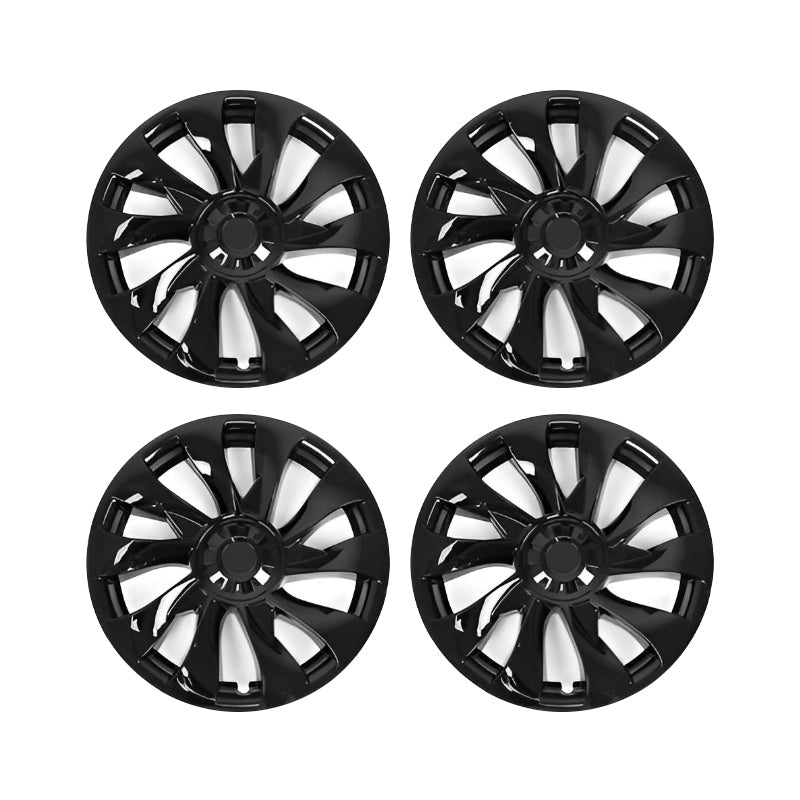 Model 3 Performance Style Wheel Hub Caps - 18" Uberturbine Style Wheel Hubcap (4 Pcs) for Tesla