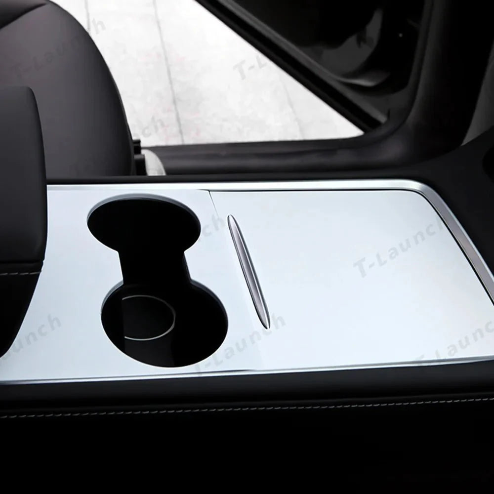 Model 3 & Y Center Console Cover (Carbon Fiber Pattern ABS) (Gen.2) for Tesla(2021-2023)