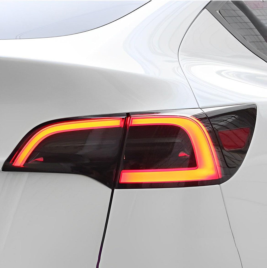 Model 3 & Y Smoked Tail Light Center Vinyl Wrap Overlays (1 Pair) (2017-2023)