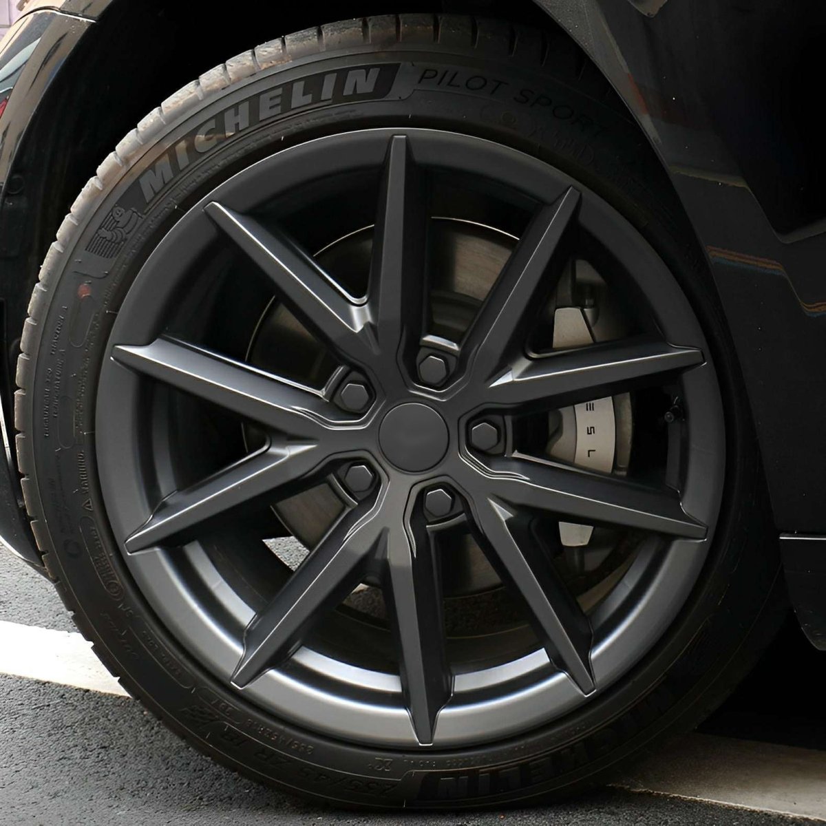 Model 3/Y AMG-Style Wheel Hub Caps Aero Hubcap for Tesla (4 Pcs)