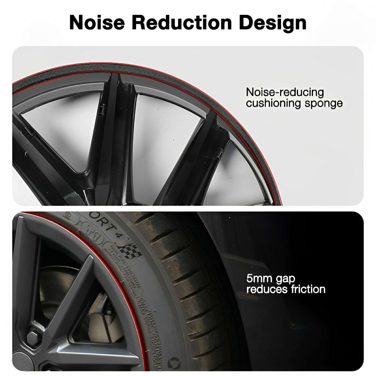 Model 3/Y AMG-Style Wheel Hub Caps Aero Hubcap for Tesla (4 Pcs)