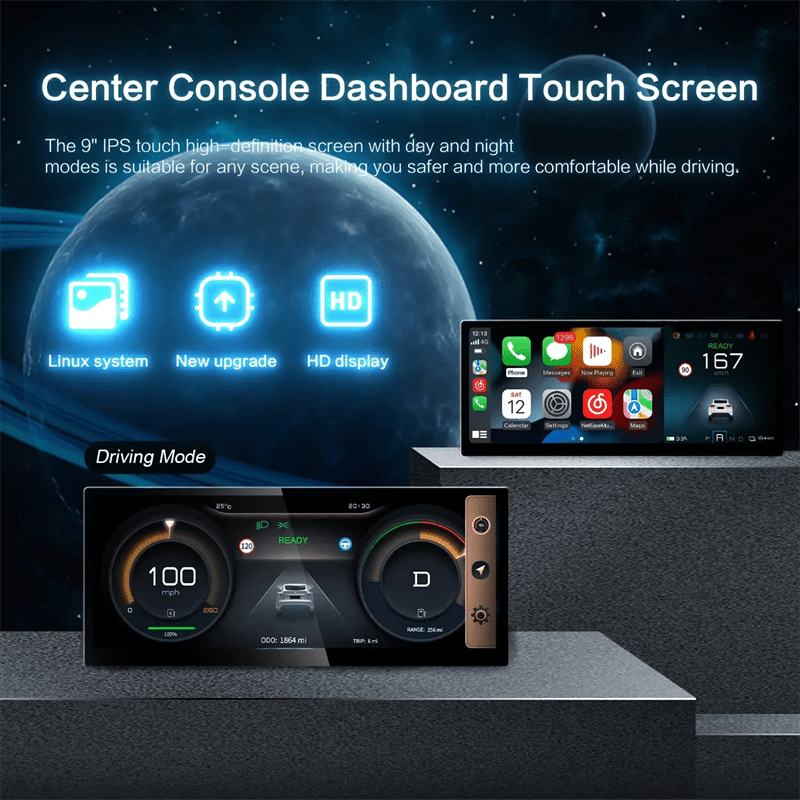 Model 3/Y Center Console Dashboard Touch Screen (Linux 9.0") for Tesla