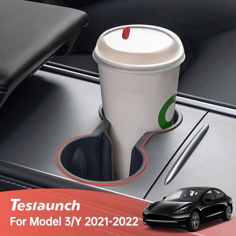 Model 3/Y Cup Holder Stabilizer Insert for Tesla,  Center Console Slot Slip Limit Clip Cup Holder Insert (2021-2023)