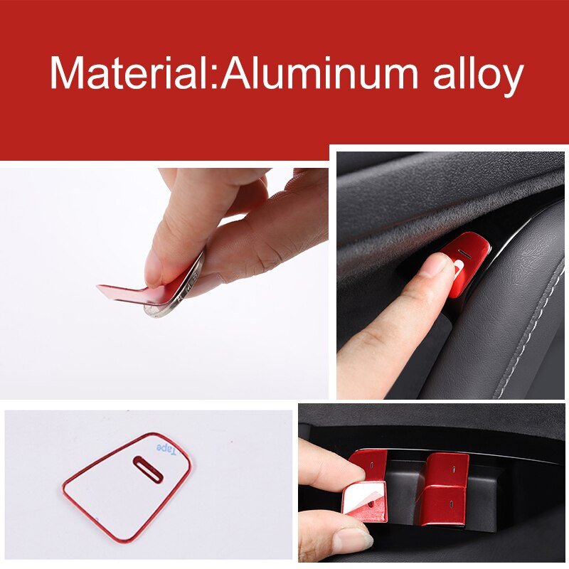 Model 3/Y Door Button Glass Lifting Patch for Tesla(2017-2023)