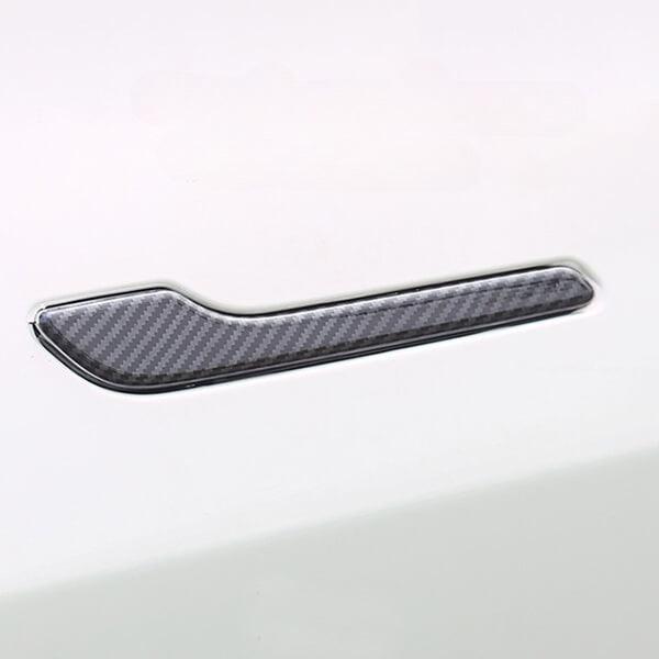 Model 3/Y Door Handle Cover (Carbon Fiber Pattern ABS)  for Tesla (2017+) (4 PCS)