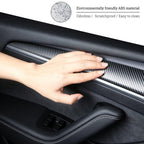 Model 3/Y Door Trim Cover Wrap ABS Matte Carbon Fiber Pattern (2 PCS) for Tesla (2021-2023)