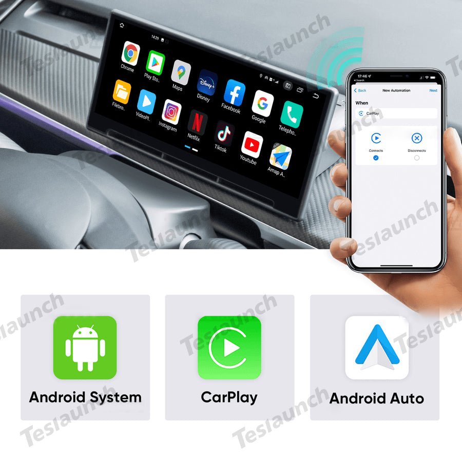 Model 3/Y F9 9 Inches Touch Screen Carplay/Android Auto Smart Dashboard