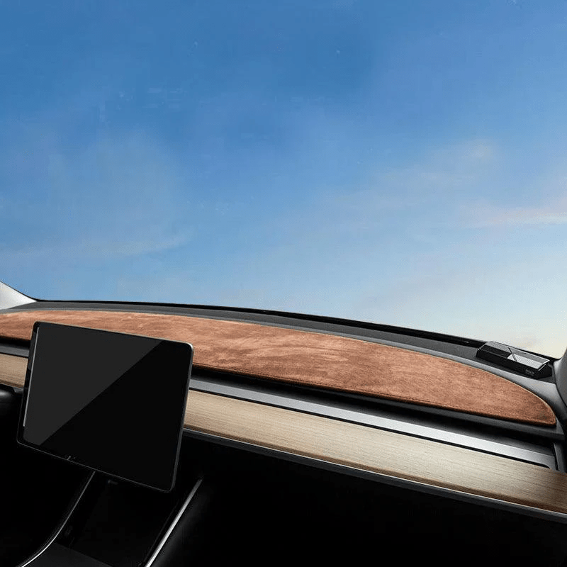 Model 3/Y Flannel Dashboard Cover Front - Dashboard Cover with Heat Insulation for Model 3 and Model Y (2017-2023)