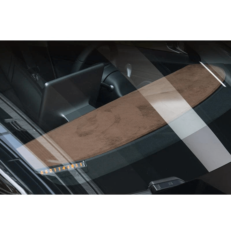 Model 3/Y Flannel Dashboard Cover Front - Dashboard Cover with Heat Insulation for Model 3 and Model Y (2017-2023)