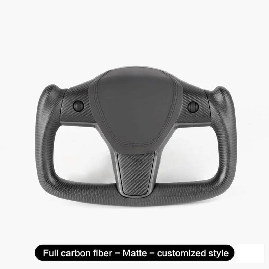 Model 3/Y Full Carbon Fiber Yoke Steering Wheel