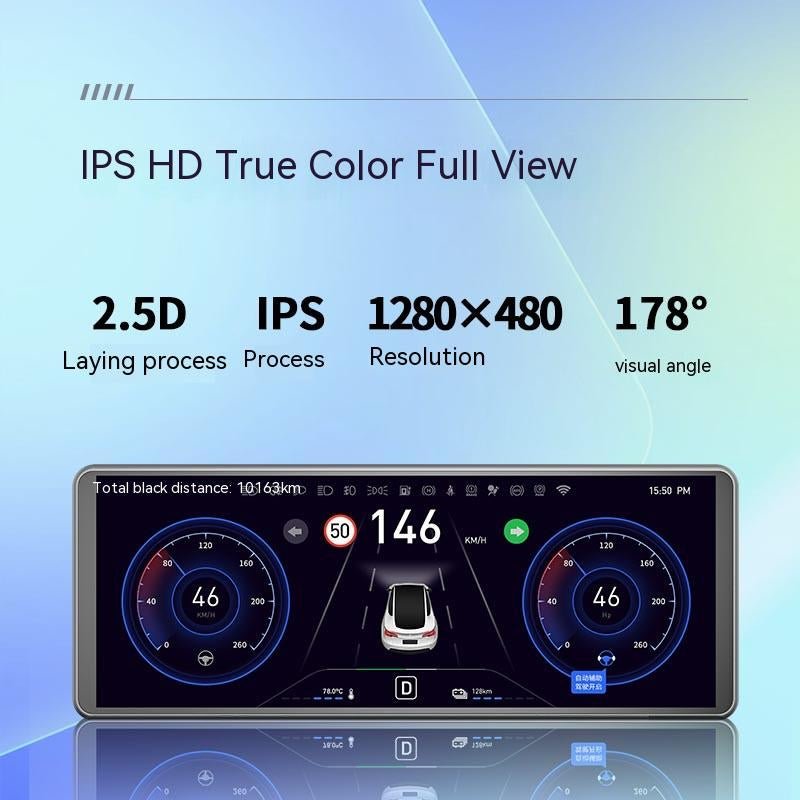 Model 3/Y H6 6.86'' Screen Instrument Cluster Mini Display for Tesla - Support OTA Upgrade