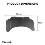 Model 3/Y HDB Steering Wheel Table - Durable High Density Board, Folding Design