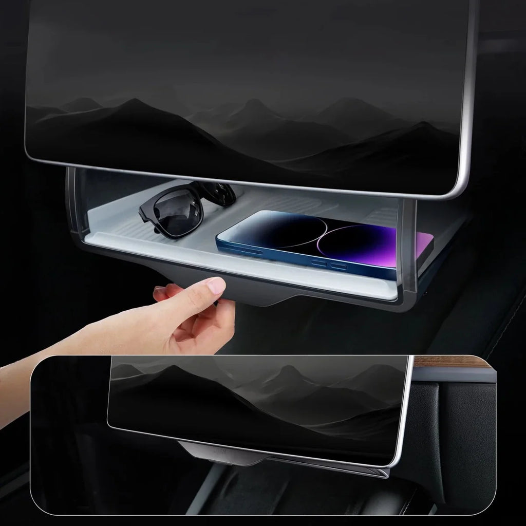 Model 3/Y Hidden Foldable Central Control Screen Lower Storage Box for Tesla