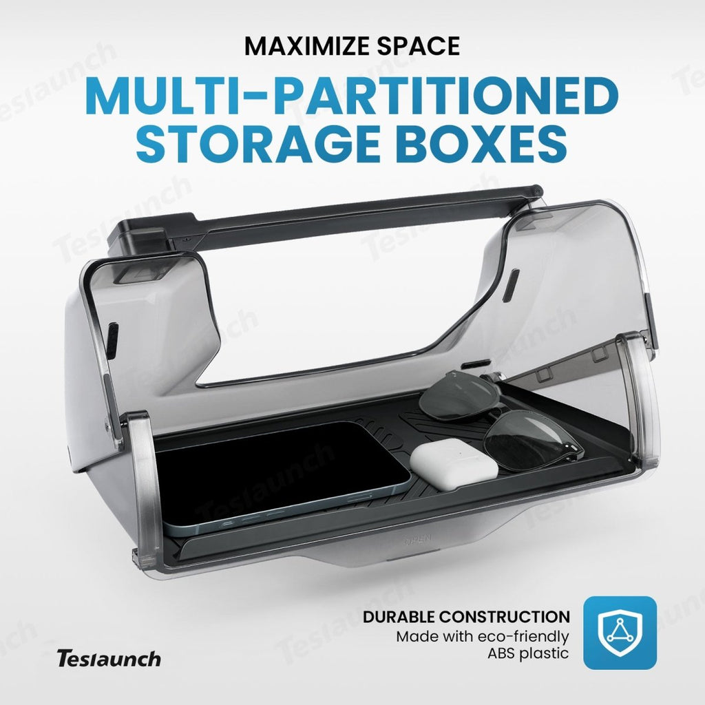 Model 3/Y Hidden Foldable Central Control Screen Lower Storage Box for Tesla
