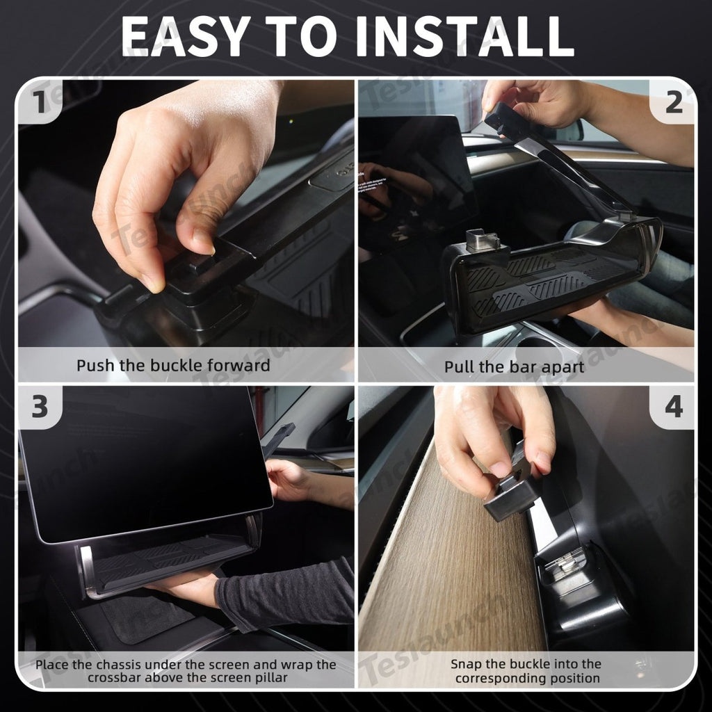 Model 3/Y Hidden Foldable Central Control Screen Lower Storage Box for Tesla