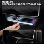 Model 3/Y Hidden Foldable Central Control Screen Lower Storage Box for Tesla