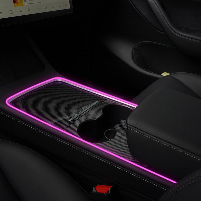 Model 3/Y Interior LED Dashboard + Center Console Light Strip + App Controller for Tesla(2017-2024)