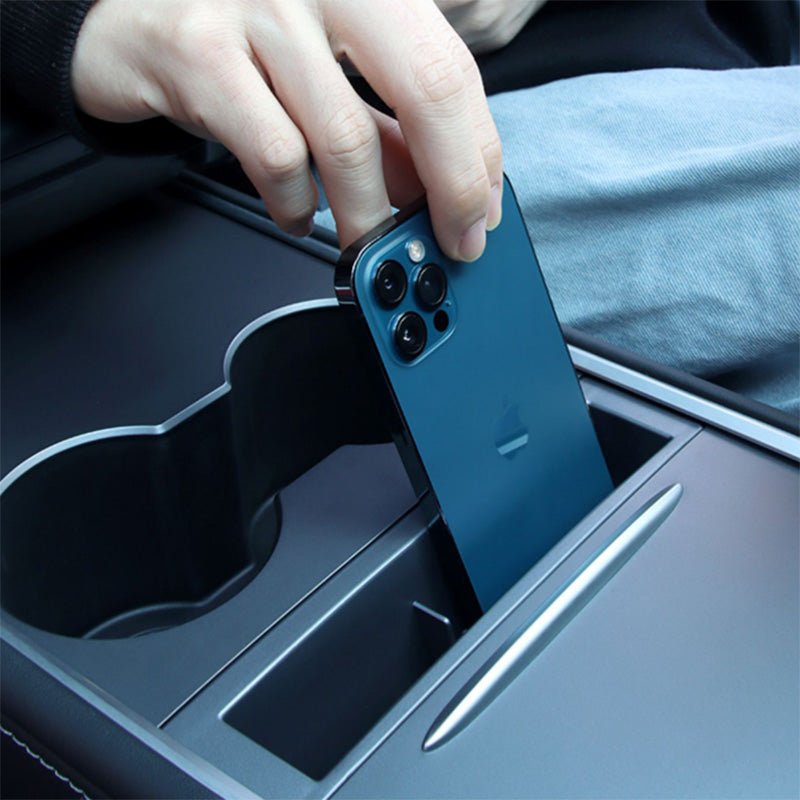 Model 3/Y Phone Storage Organizer Central Control Storage Box For Tesla(2021-2023)