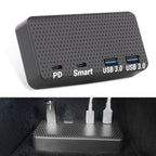 Model 3/Y/S/X USB Hub 4-In-1 Center Console Adapter for Tesla(2021-2023)