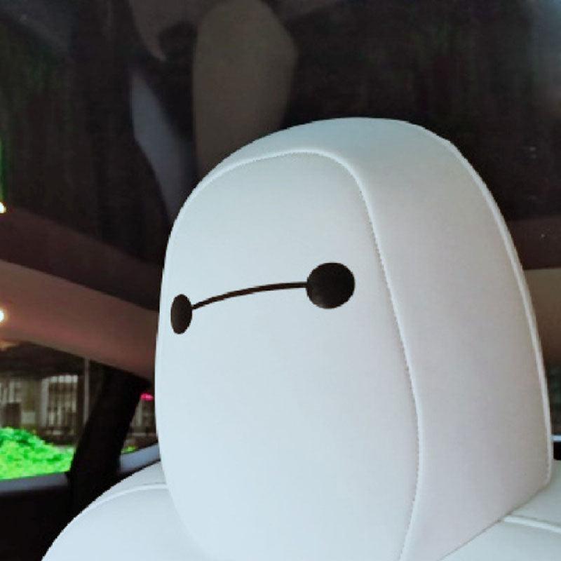 Model 3/Y/S/X/Cybertruck Baymax Headrest Stickers Decoration Sticker for Tesla(4 PCS)