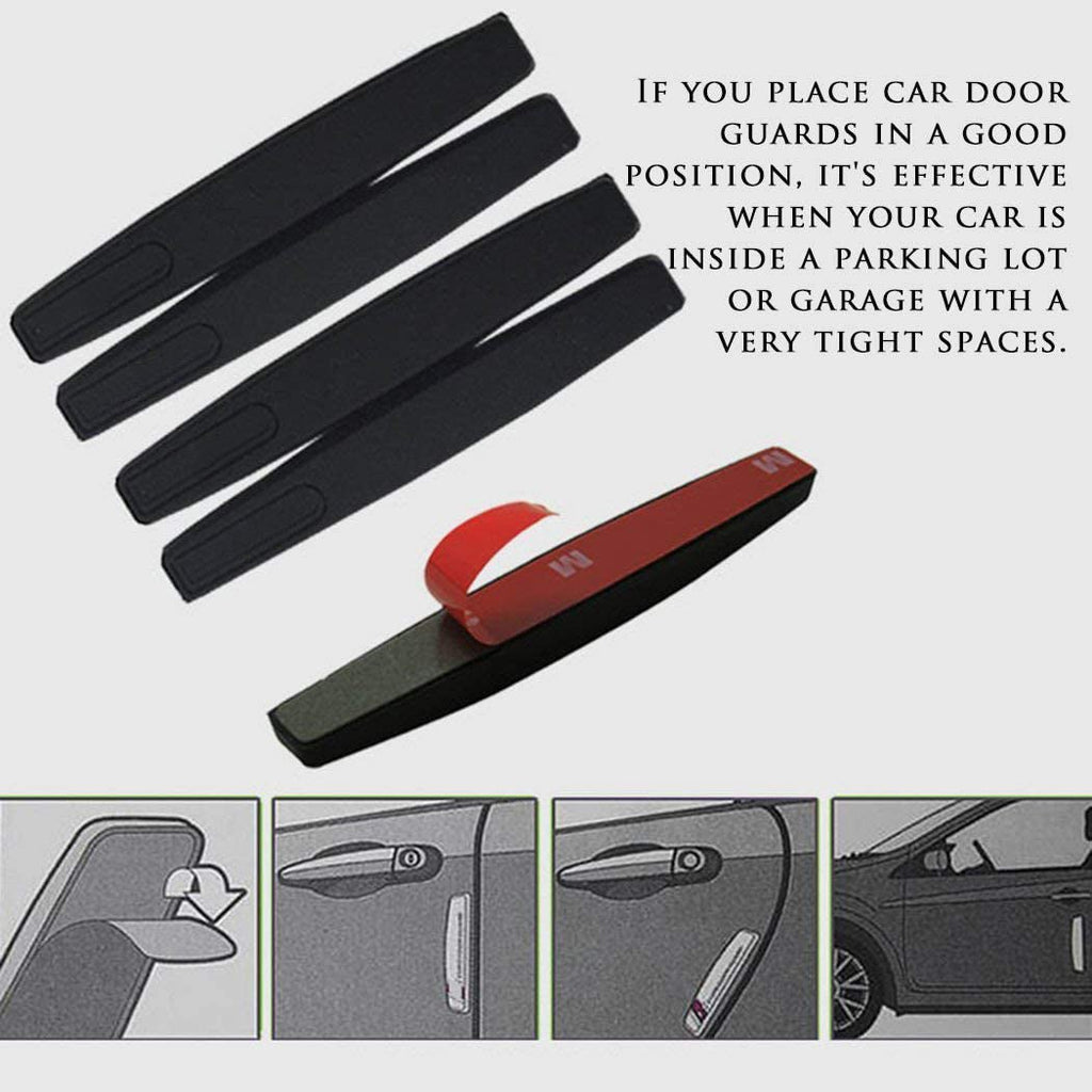 Model 3/Y/S/X/Cybertruck Car Door Corner Protective Cover Scratch-Resistant Anti-Collision Strips (4 Pcs)