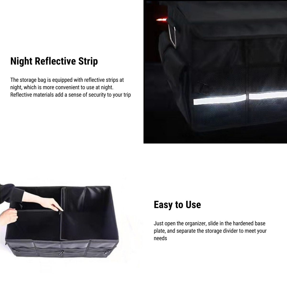 Model 3/Y/S/X/Cybertruck Foldable Storage Box Trunk Storage Box