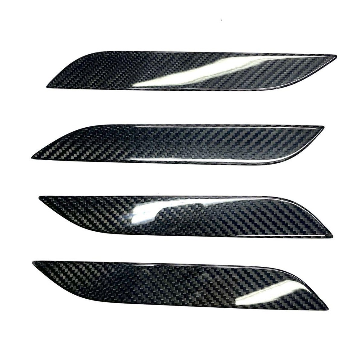 Model S Door Handle Overlay (Set Of 4) (ABS / Real Carbon Fiber) (2012-2020)