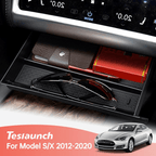Model S X Center Console Organizer Storage Box Cubby Drawer for Tesla  (2012-2020)