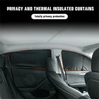 Model S(2012+)  Privacy Thermal Insulated Curtains Window Camping Sunshades for Tesla