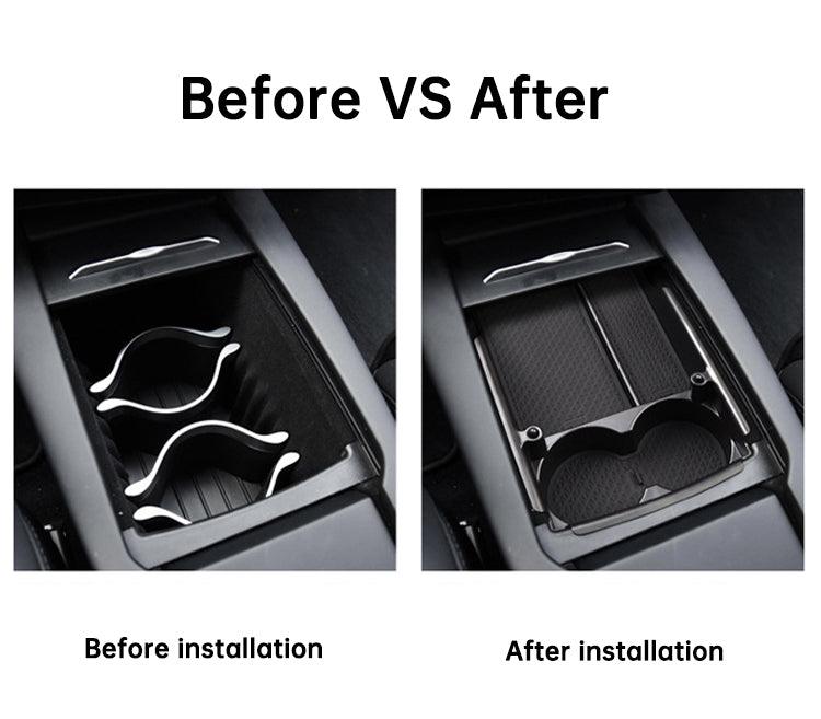 Model S/X Center Console Organizer Storage Box Tray Cup Holder (2016-2020)