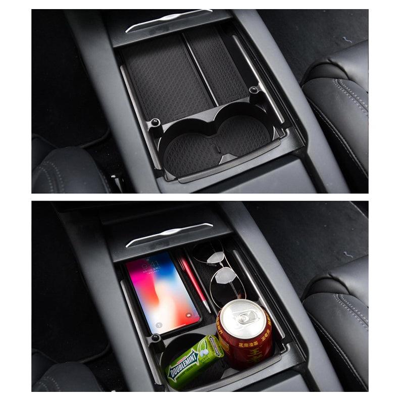 Model S/X Center Console Organizer Storage Box Tray Cup Holder (2016-2020)