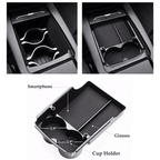 Model X/S Center Console Organizer with Cup Holder for Tesla(2016-2020)