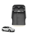 Model X/S Center Console Organizer with Cup Holder for Tesla(2016-2020)