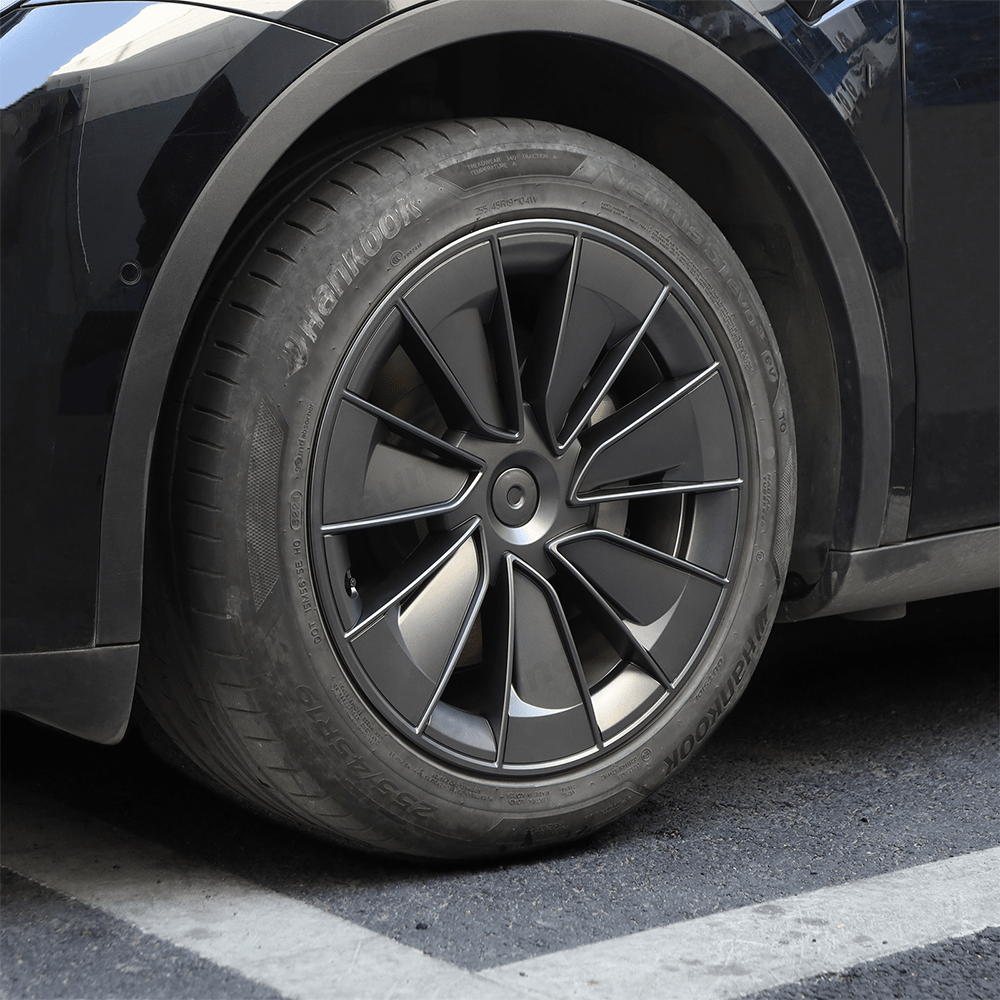 Model Y 19" Gemini Wheel Hubcaps (Set of 4) for Tesla Model Y - Inspired by Model 3 Highland Performance 20'' Forged Wheels