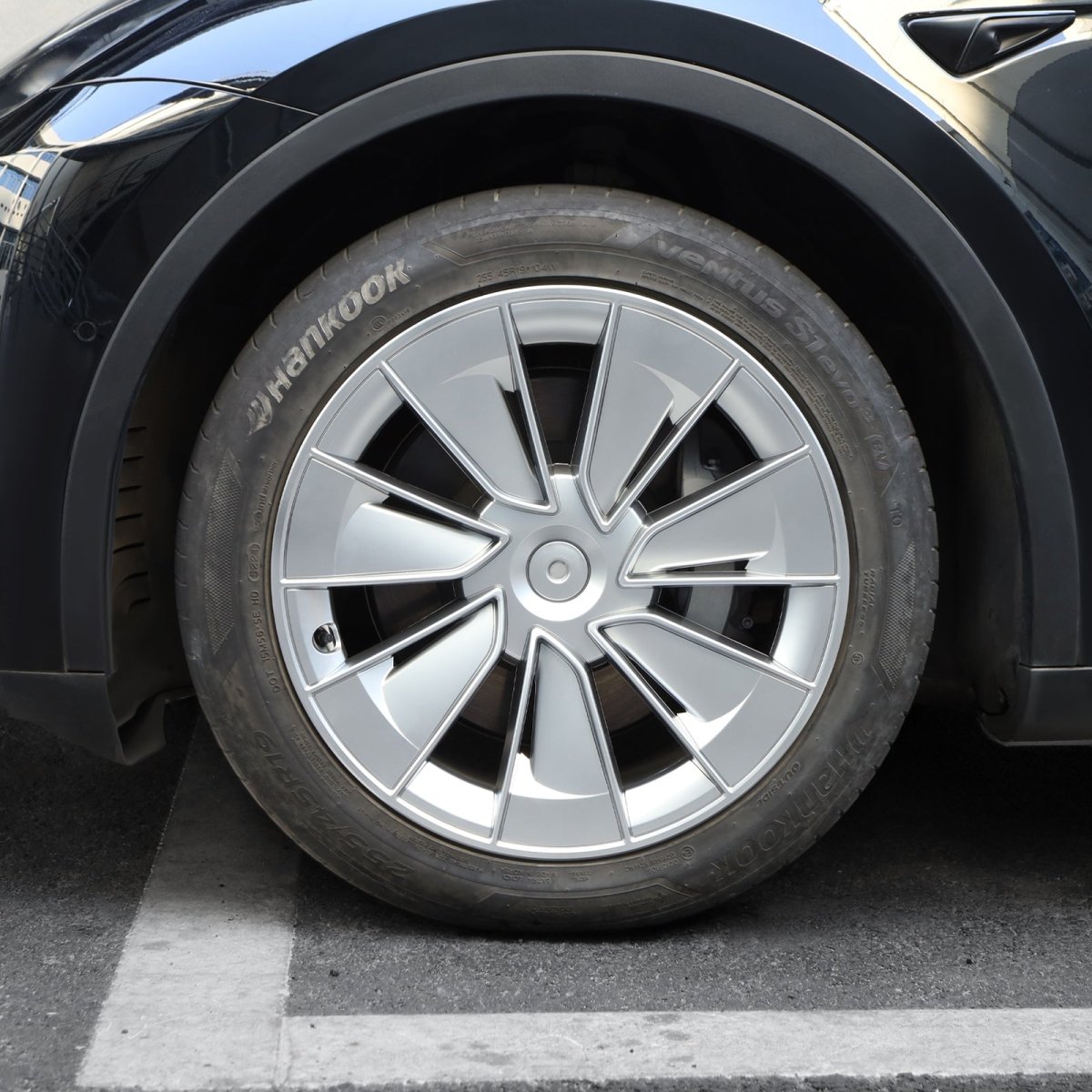 Model Y 19" Gemini Wheel Hubcaps (Set of 4) for Tesla Model Y - Inspired by Model 3 Highland Performance 20'' Forged Wheels