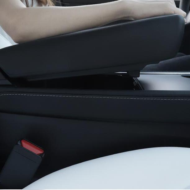 Model Y / 3 armrest box decorative cover for Tesla TPE material, scratch-resistant and wear-resistant for Tesla(2017-2023)