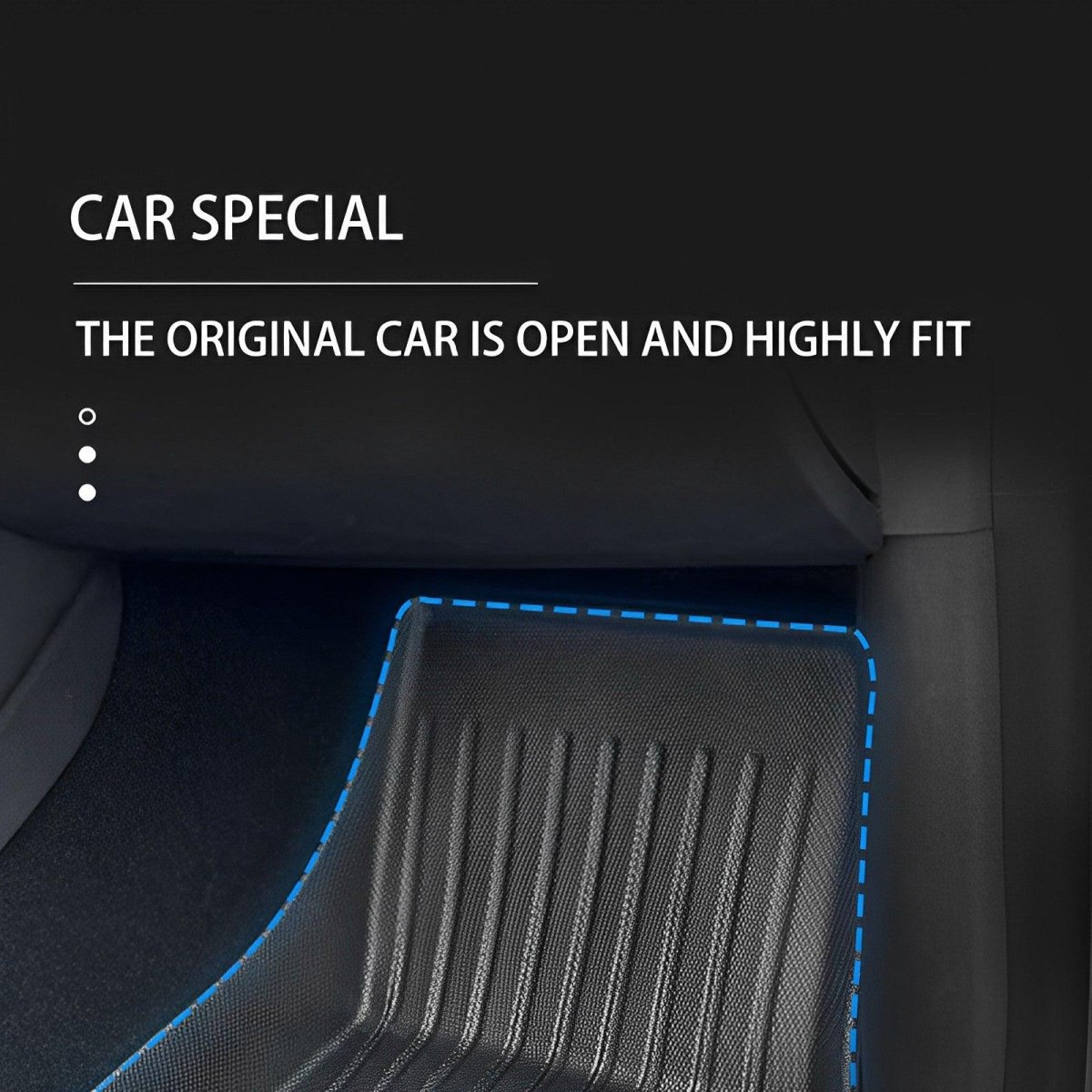 Model Y All-Weather Floor Mats Full Set Trunk Mat Cargo Mat Frunk Cargo Liner for Tesla(2020-2024)