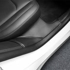 Model Y Built-in Door Sill Protector / Rear Inner Door Leather Pad Accessories (2 Pcs) for Tesla(2020-2024)