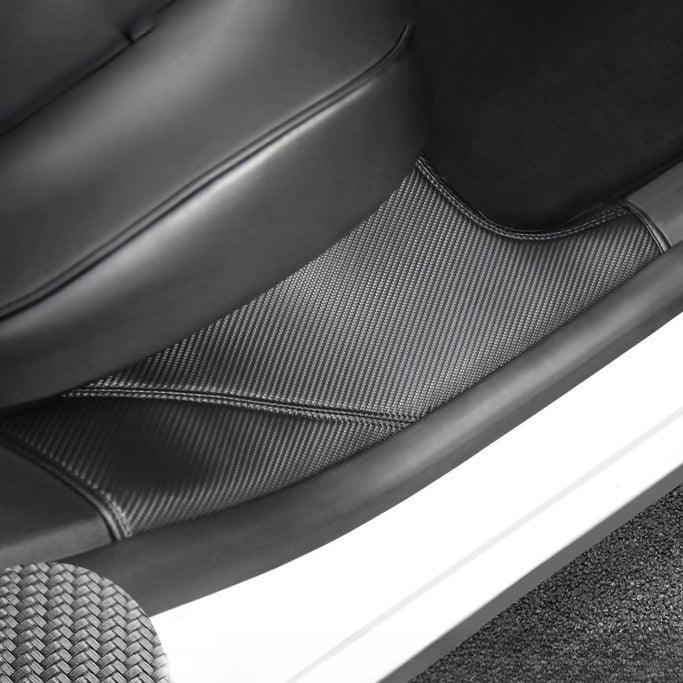 Model Y Built-in Door Sill Protector / Rear Inner Door Leather Pad Accessories (2 Pcs) for Tesla(2020-2024)