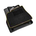 Model Y Floor Mats All Weather Double Layer Flocking TPE for Tesla(2020-2024)