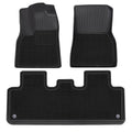 Model Y Floor Mats All Weather Double Layer Flocking TPE for Tesla(2020-2024)