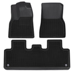 Model Y Floor Mats All Weather Double Layer Flocking TPE for Tesla(2020-2024)