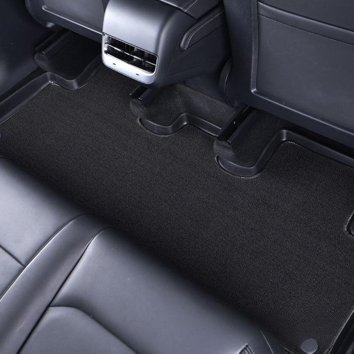 Model Y Floor Mats All Weather Double Layer Flocking TPE for Tesla(2020-2024)