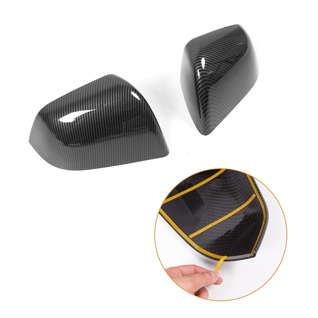 Model Y Side Door Mirror Cover (Carbon Fiber Pattern ABS) (1 pair) (2020-2024)