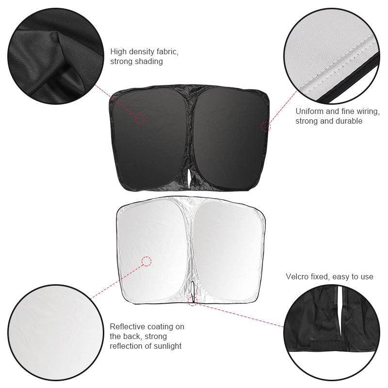 Model Y(2020-2024) Thermal Insulated Windows Sunshades for Tesla/ Privacy Curtains for Tesla Car Sun Visor and Privacy Protector