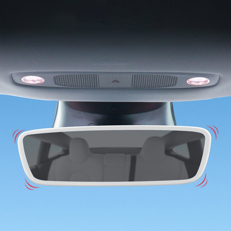 Model3/Y Inner Rearview Mirror Protective Cover Silicone Frame for Tesla